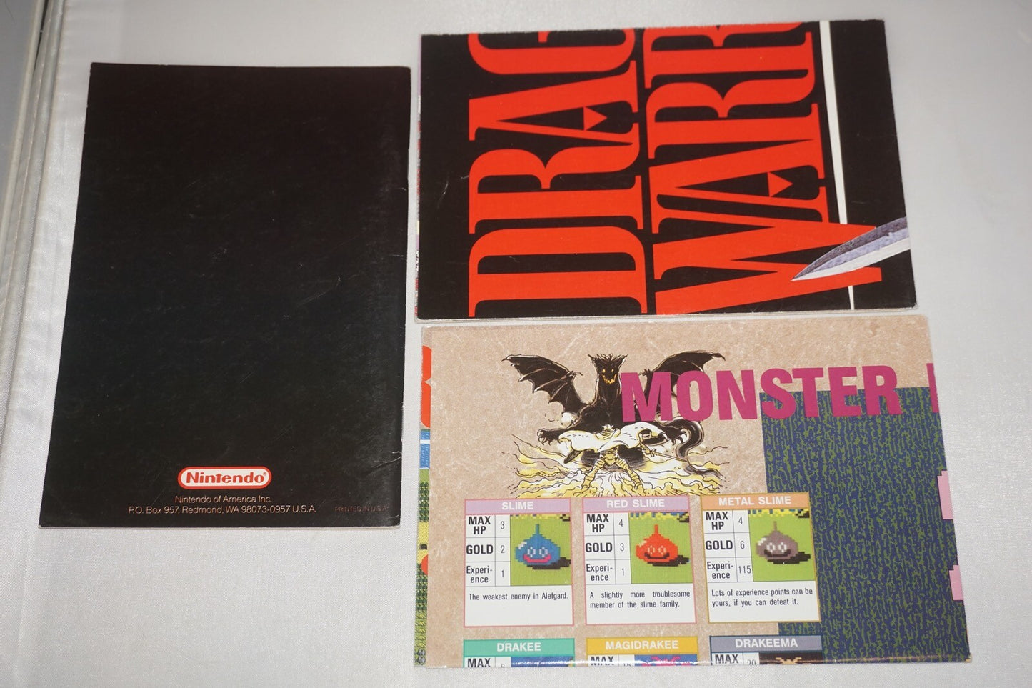 Dragon Warrior 1 (Nintendo NES) Complete in Box CIB Near Mint 1HP 1st Print #1