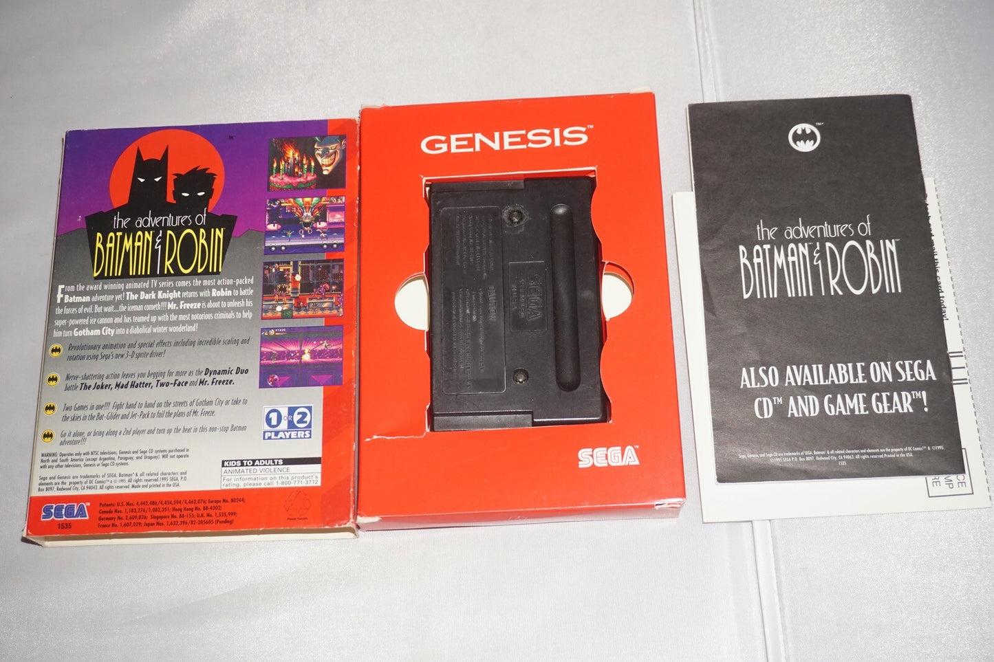 Adventures Of Batman & Robin (Sega Genesis) Complete in Box CIB