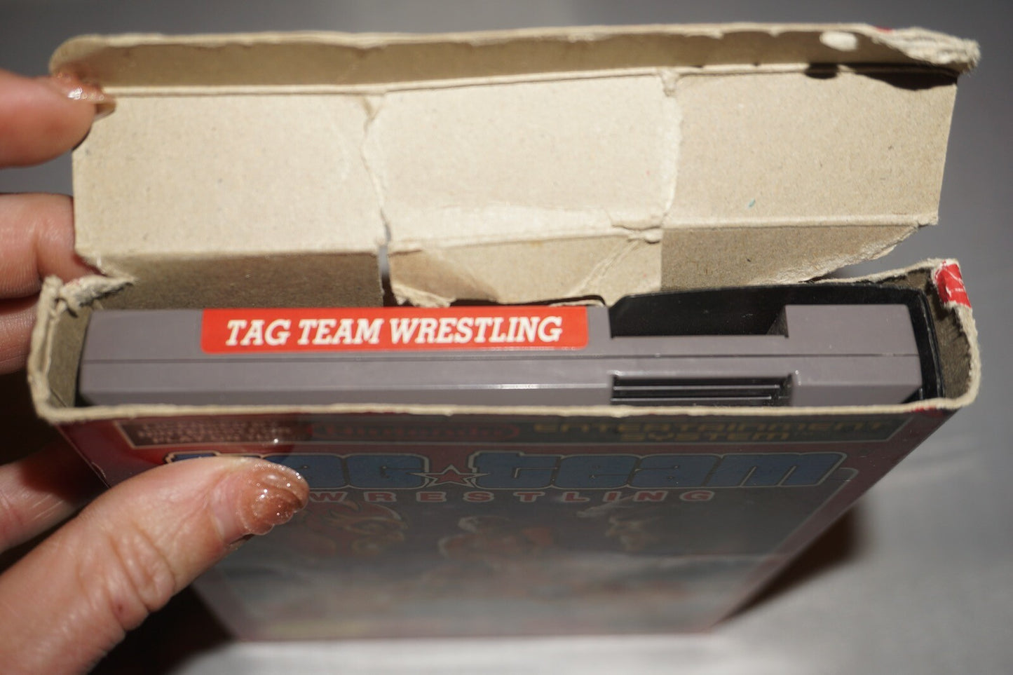Tag Team Wrestling HANGTAB (Nintendo NES) Complete in Box CIB #2