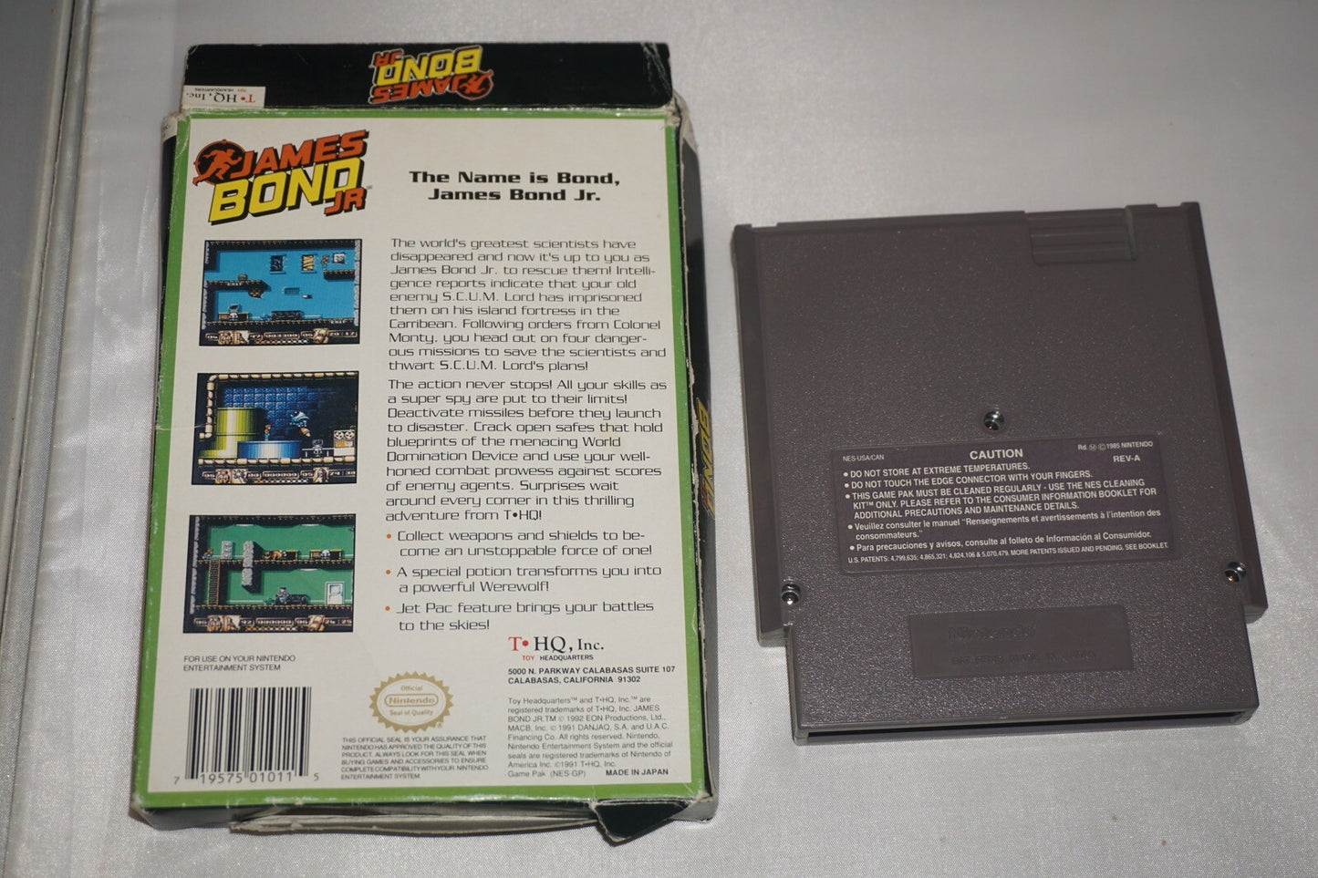 James Bond Jr (Nintendo NES) with Box