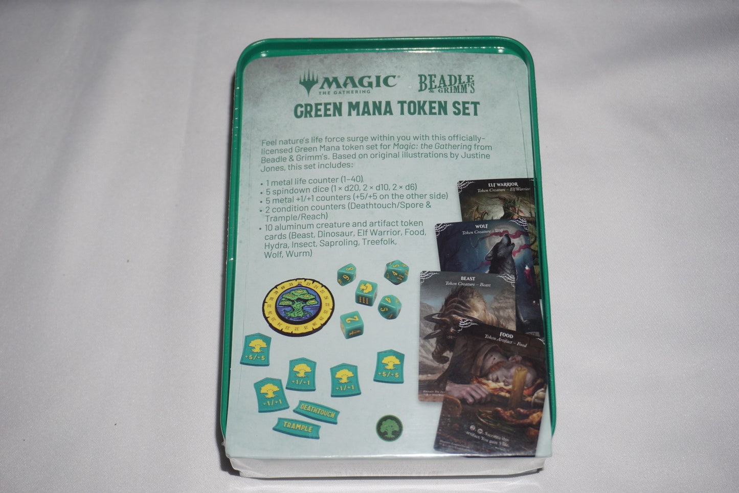Mtg Beadle & Grimm's Green Mana Token Set NEW Sealed