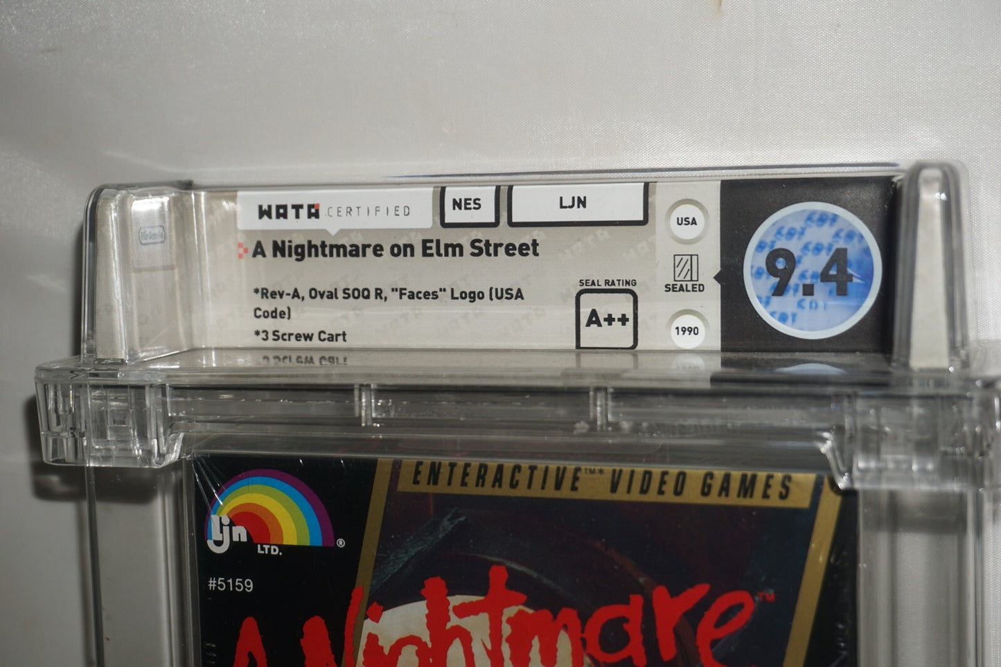 A Nightmare on Elm Street (Nintendo NES) NEW Sealed WATA 9.4 A++