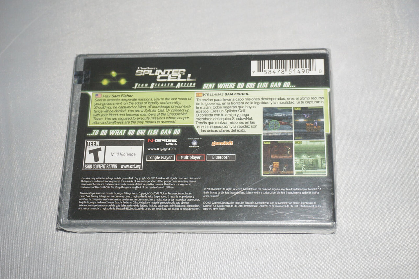 Tom Clancy's Splinter Cell (Nokia N Gage) NEW Sealed