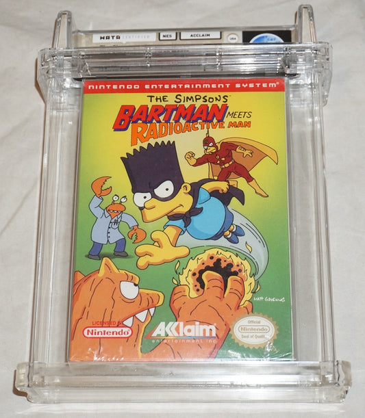 Simpsons Bartman Meets Radioactive Man (Nintendo NES) WATA 8.0 A NEW Sealed