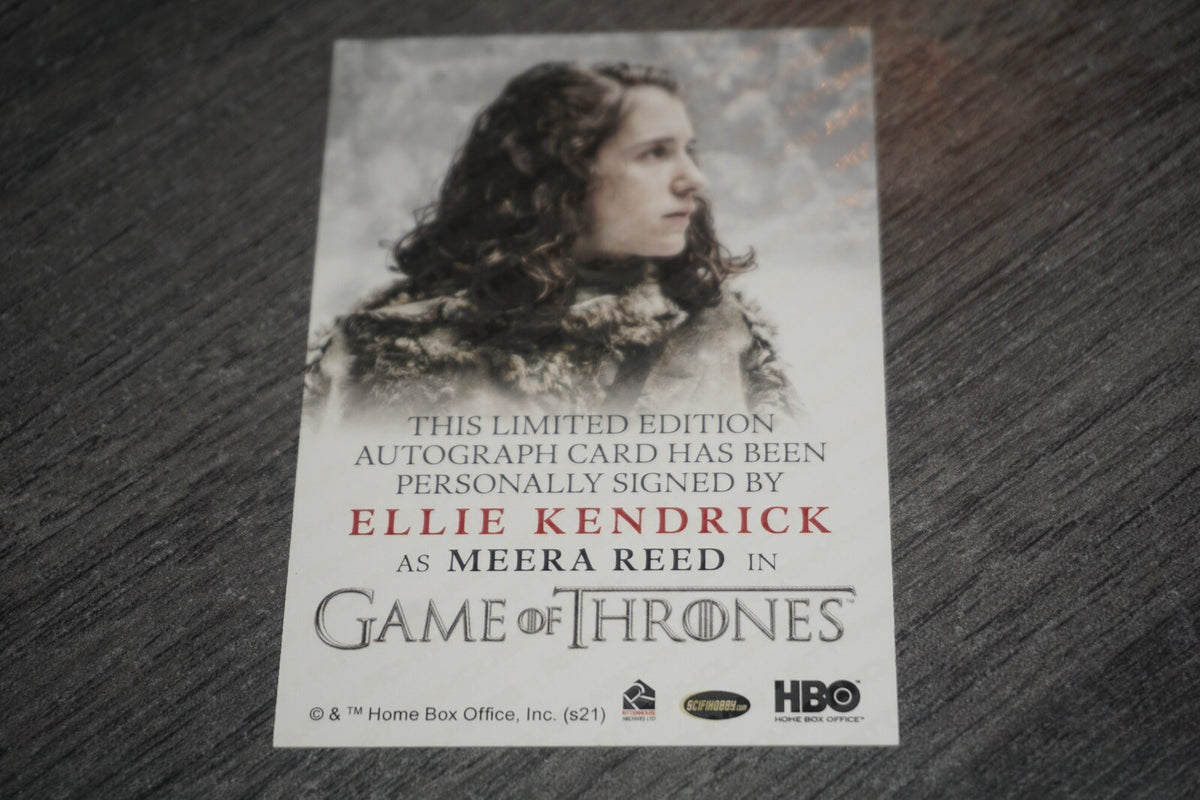 Ellie Kendrick Meera Reed Autograph Game of Thrones Iron Anniversary Full Bleed