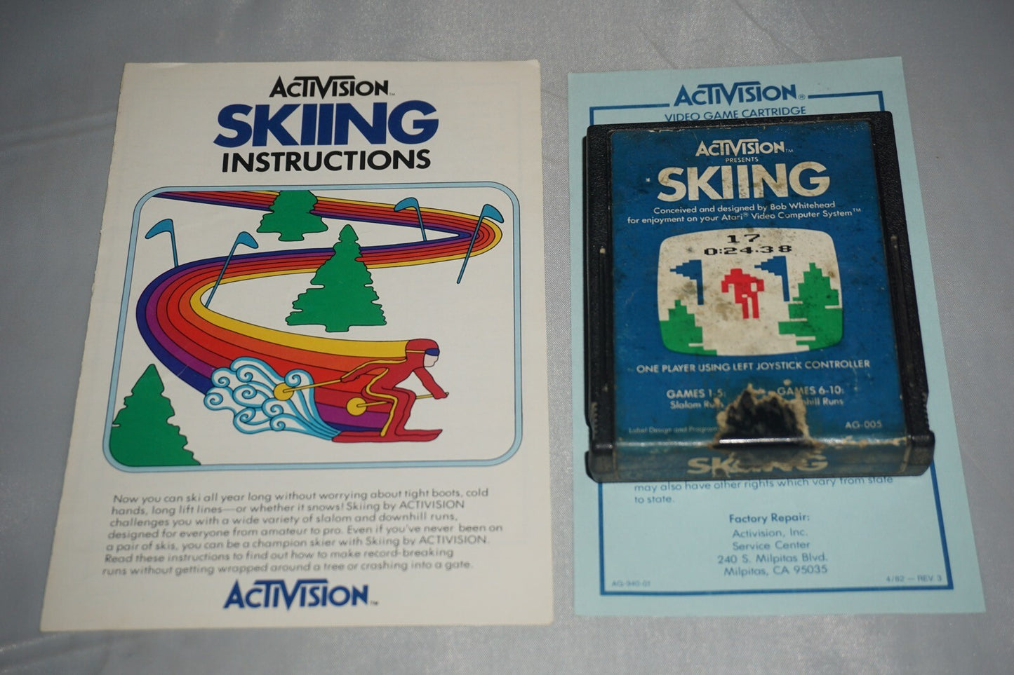 Skiing (Atari 2600) Complete In Box