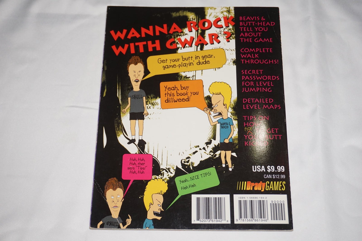 Mtv's Beavis & Butt-Head Cheater's Strategy Guide SNES Genesis Game Gear