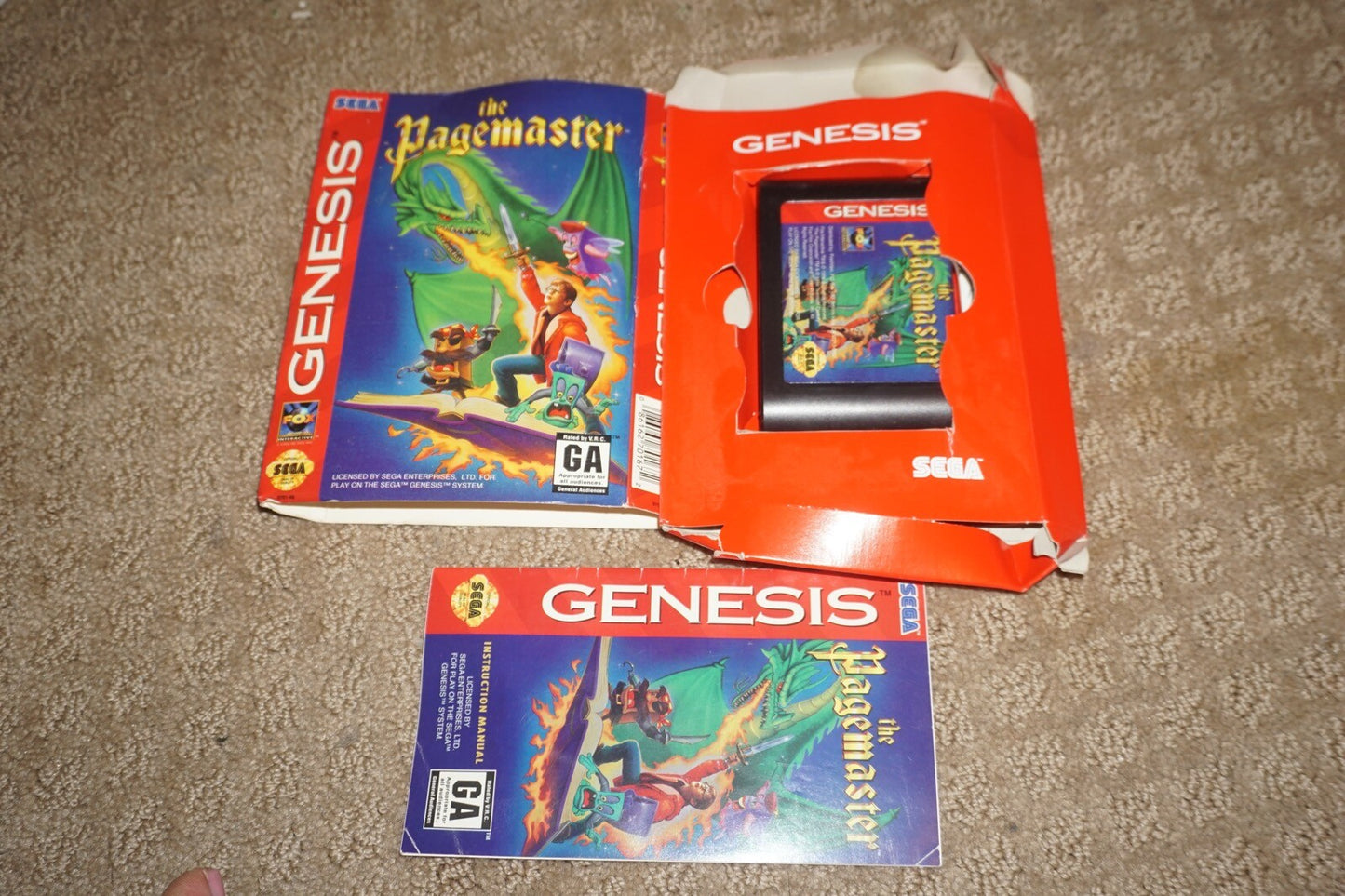 Pagemaster The (Sega Genesis) Complete in Box CIB
