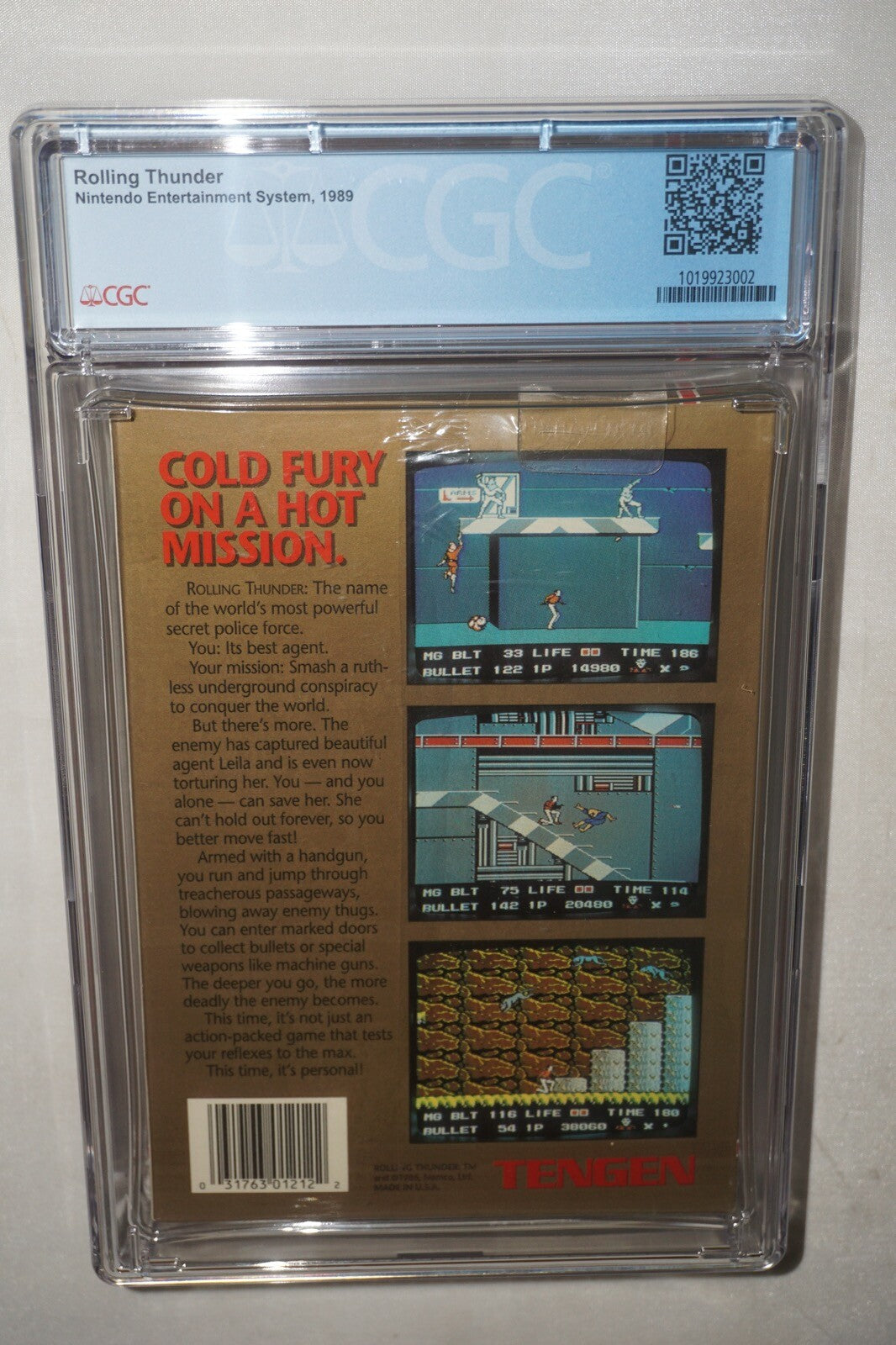 Rolling Thunder (Nintendo NES) CGC 9.4 A++ NEW Sealed