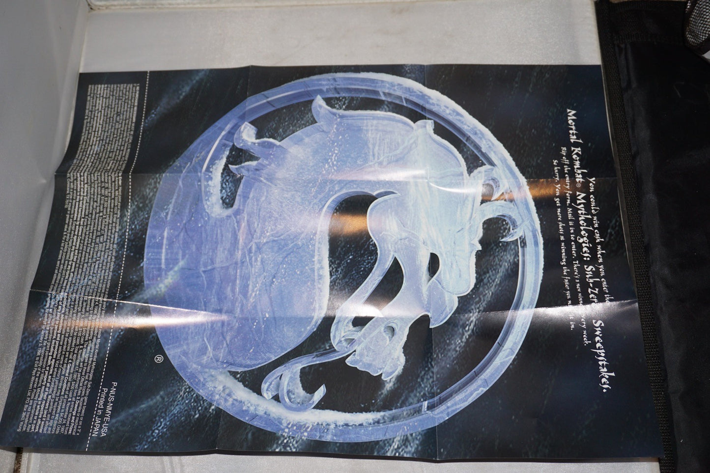 Mortal Kombat Mythologies Sub-Zero (Nintendo 64 N64) Complete Poster Reg CIB
