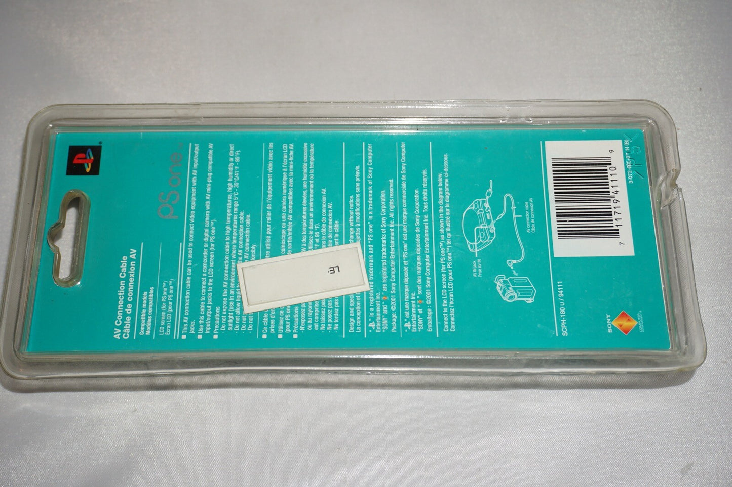 AV Connection Cable (Sony Playstation 1 ps1) New Sealed Official OEM