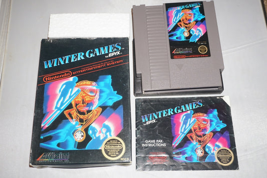 Winter Games (Nintendo NES) Complete in Box CIB