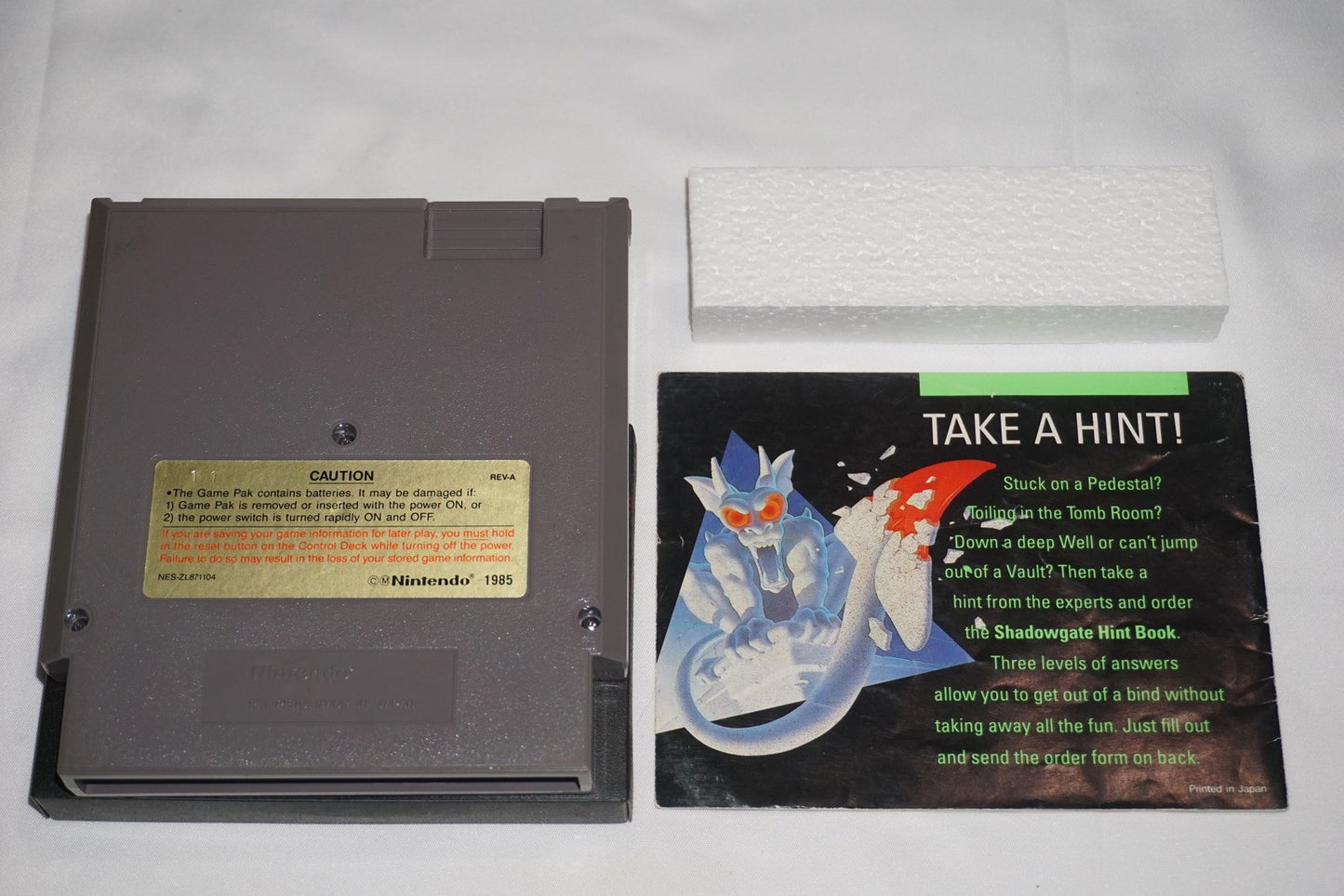 Shadowgate (Nintendo NES) Complete in Box CIB