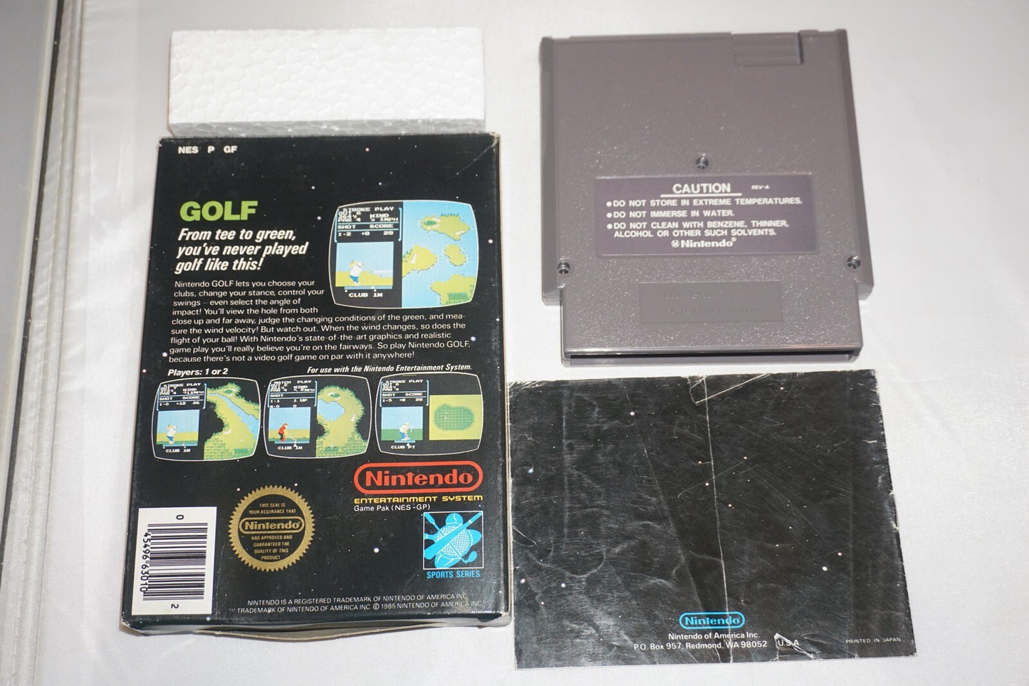 Golf CIRCLE (Nintendo NES) Complete in Box CIB #3