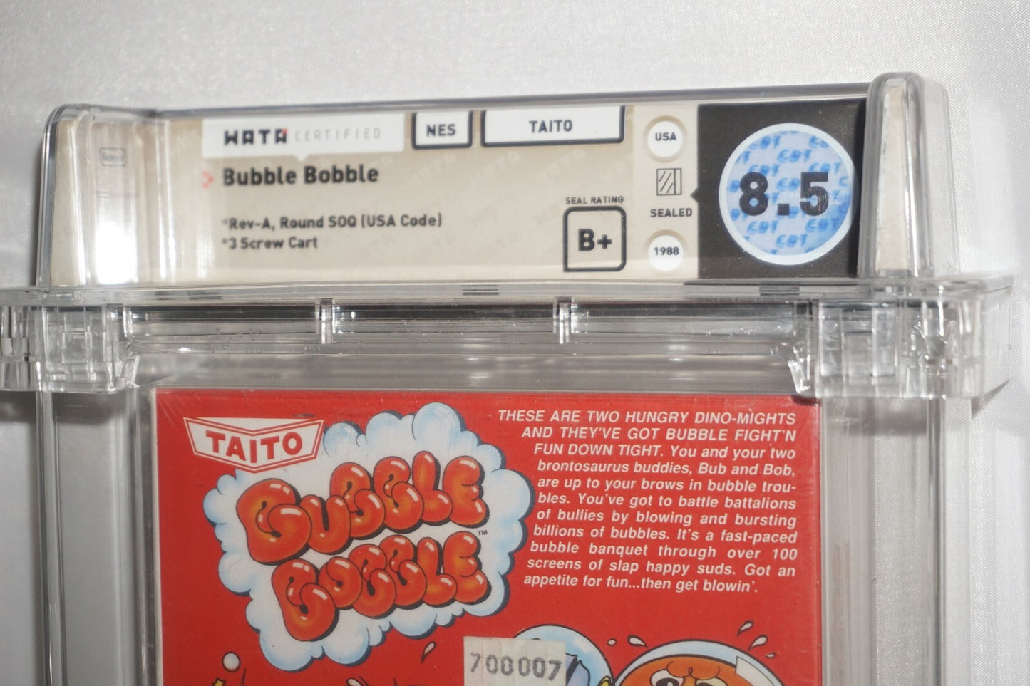 Bubble Bobble Round (Nintendo NES) NEW Sealed WATA 8.5 B+