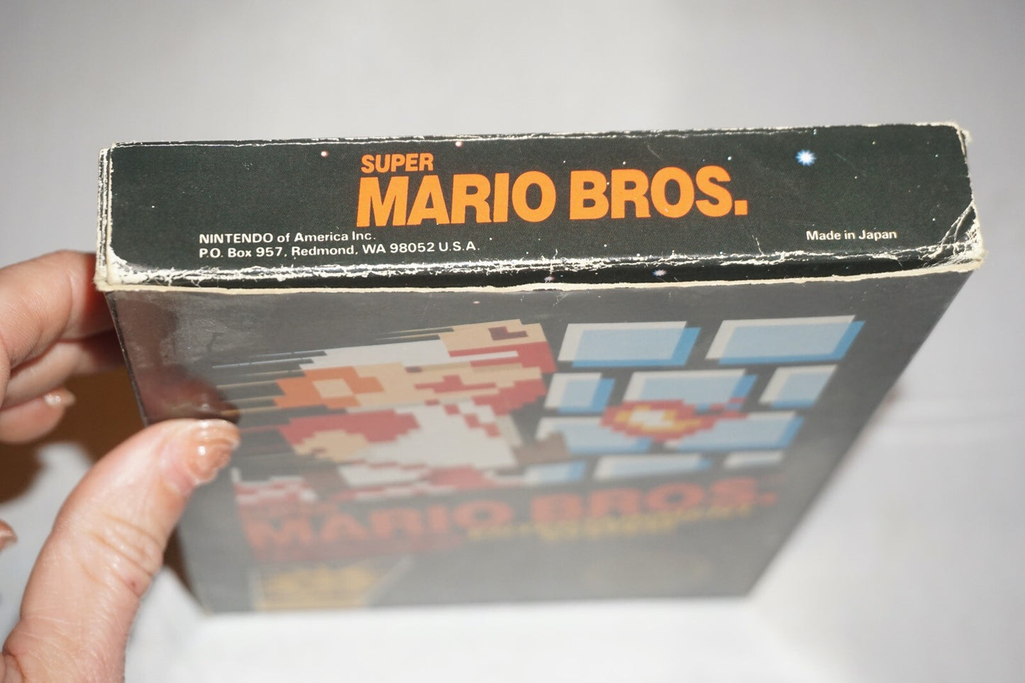 Super Mario Bros HANGTAB (Nintendo NES) Complete in Box CIB #3