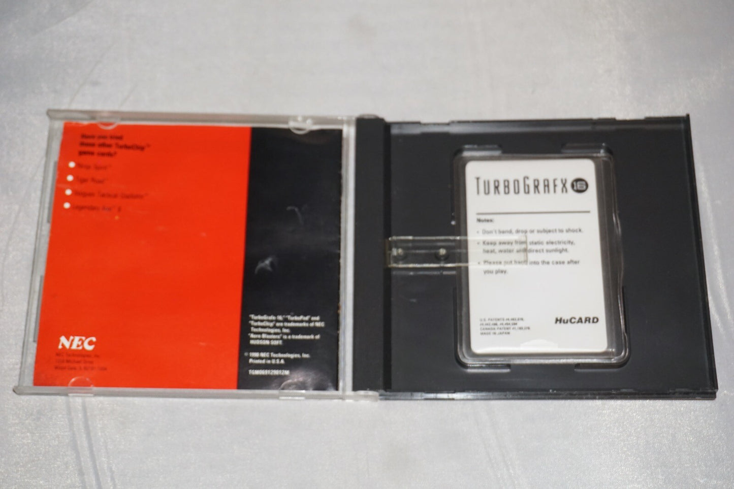Aero Blasters (Turbo Grafx 16 tg16) Complete in Case Turbografx