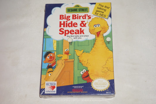 Sesame Street Big Bird's Hide & Speak (Nintendo NES) NEW Factory Sealed