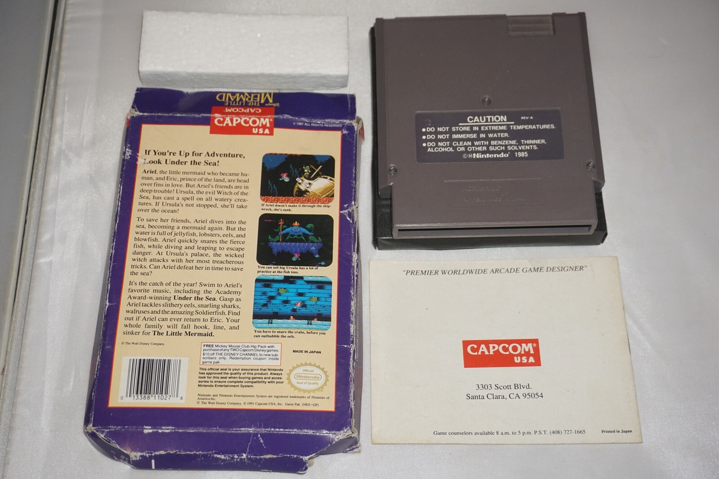 Little Mermaid (Nintendo NES) Complete in Box CIB