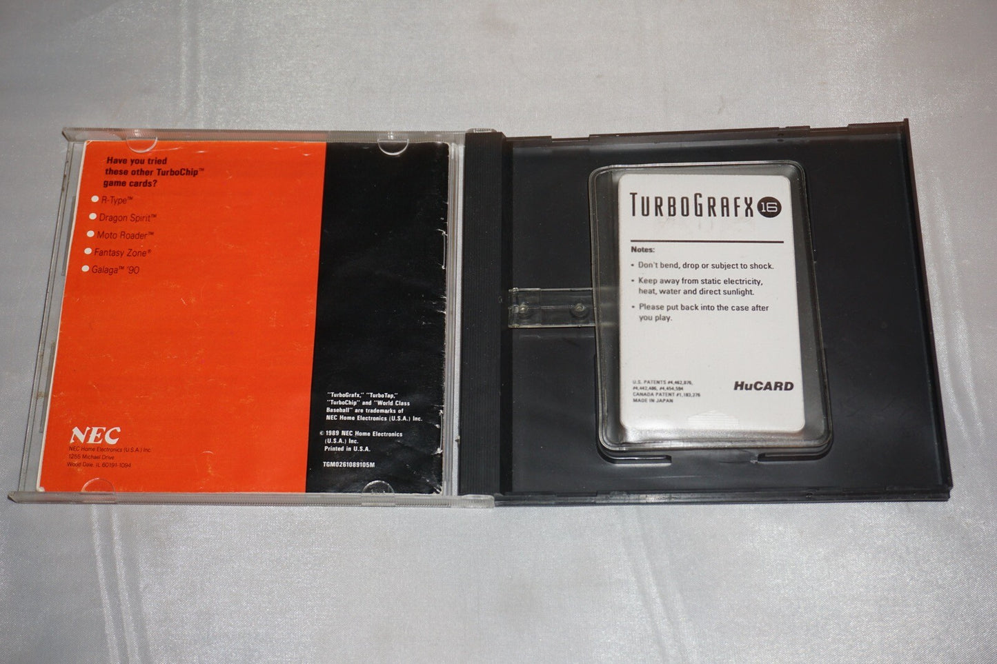 World Class Baseball (Turbo Grafx 16 tg16) Complete in Case Turbografx