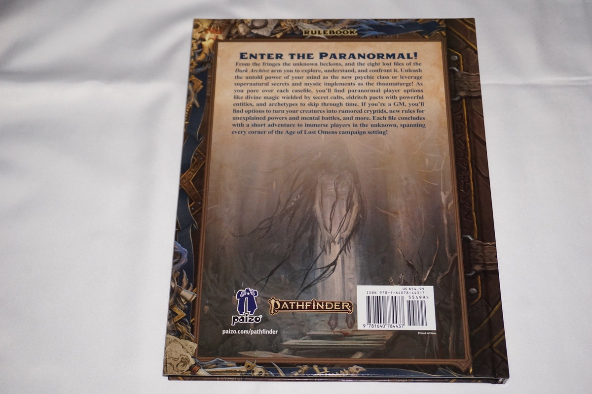Dark Archive Second Edition Hardcover Book Pathfinder NEW