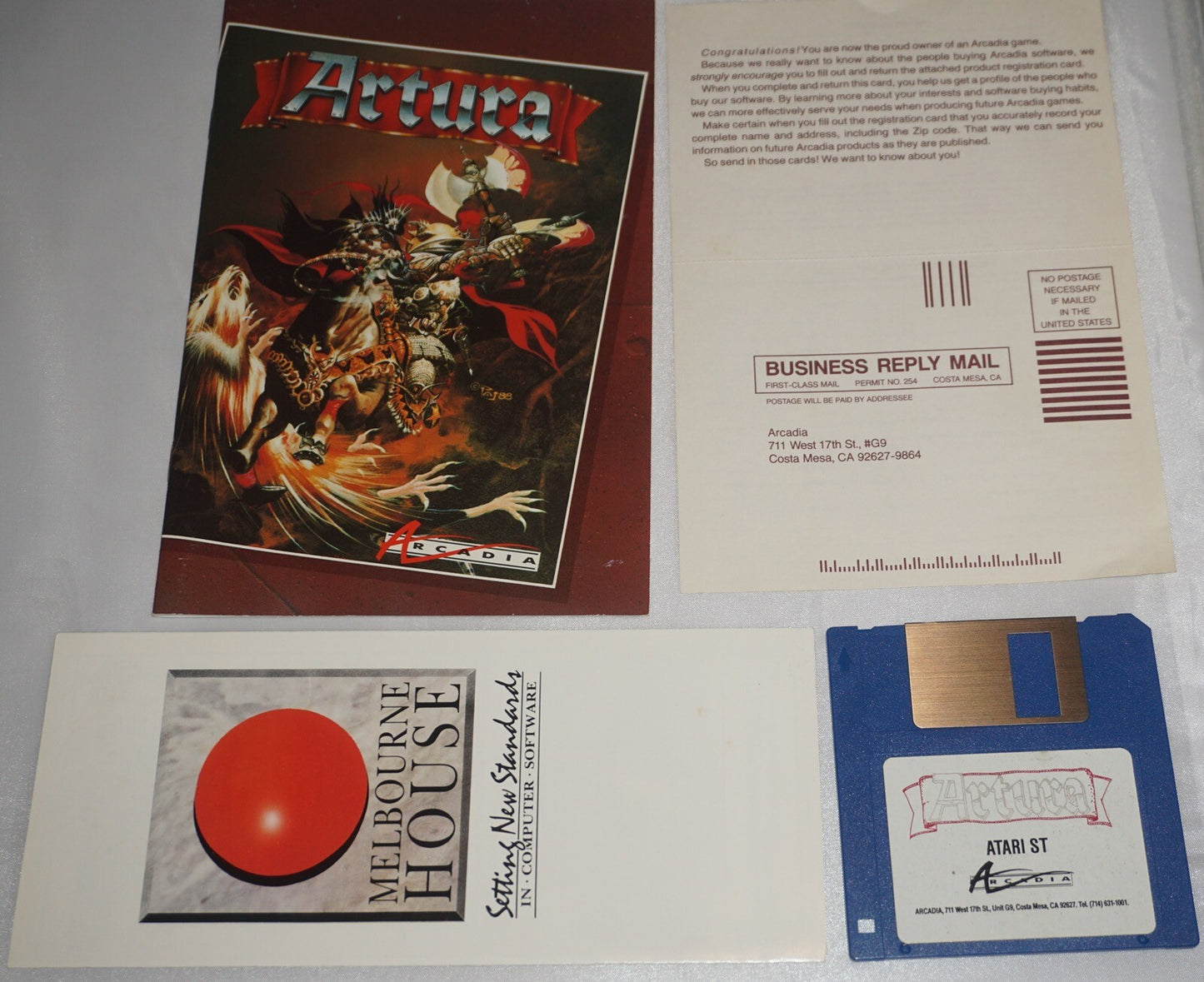 Artura (Atari ST PC) Complete in Box w/ Map