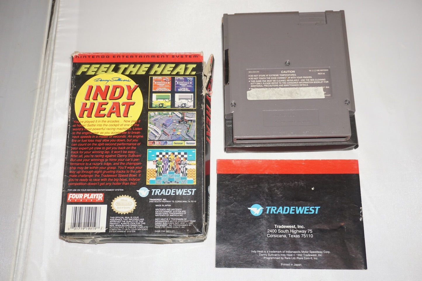 Danny Sullivan's Indy Heat (Nintendo NES) Complete in Box CIB