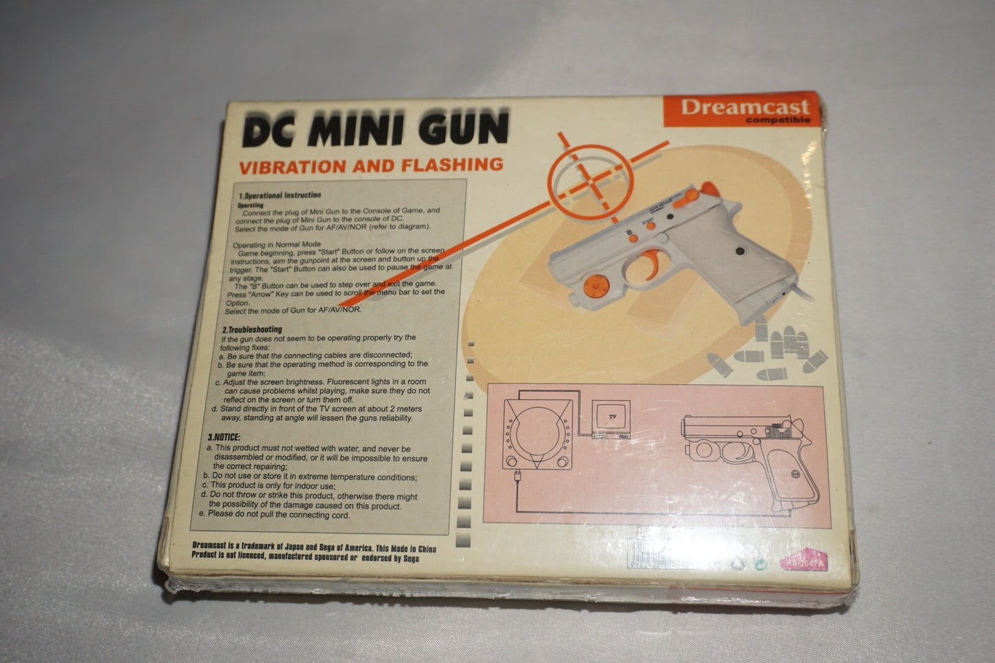 Mini Light Gun Hais (Sega Dreamcast) NEW Sealed