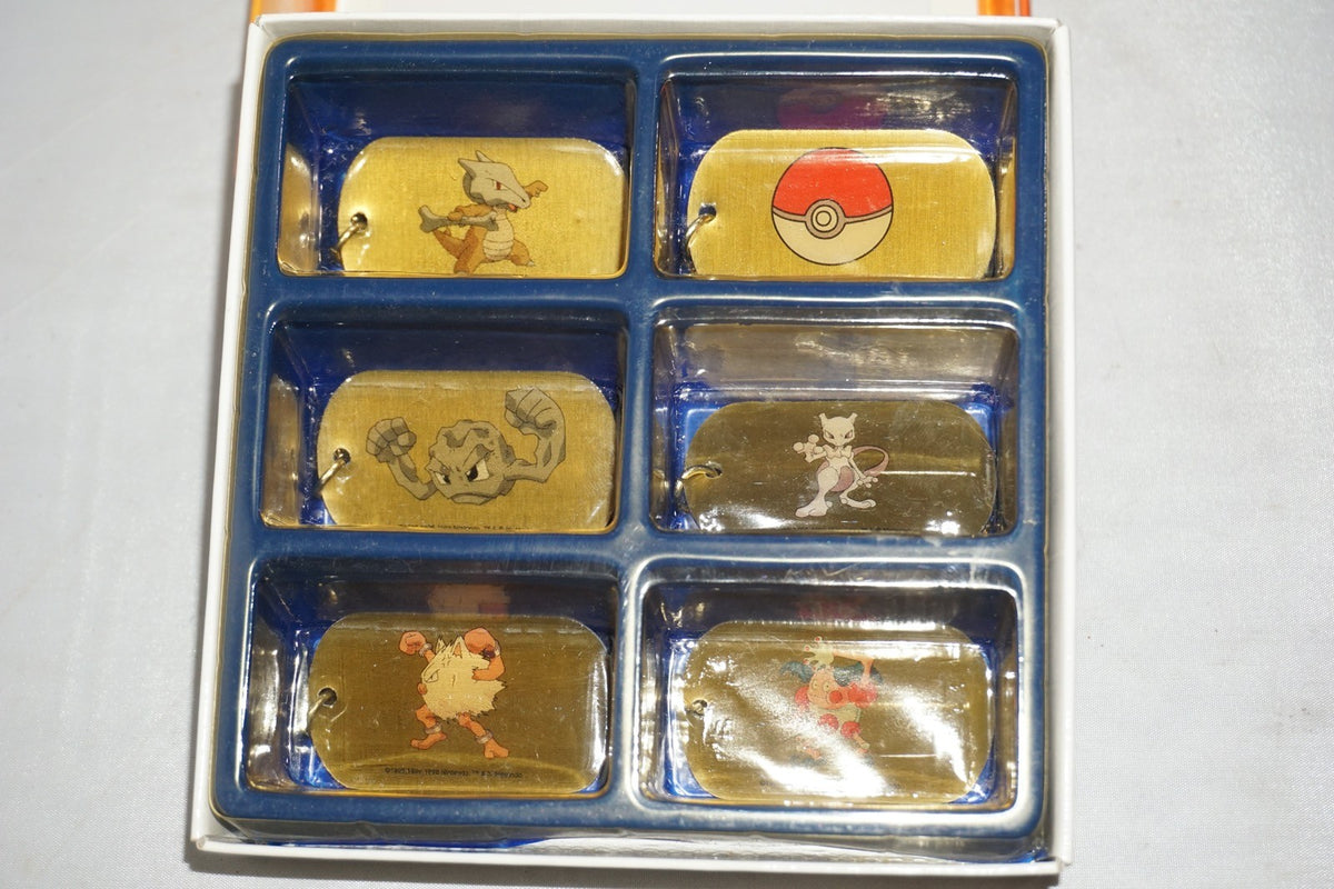 Vintage 1999 Pokémon Dog Tags 6 Lot Set Sears Exclusive w/ Box