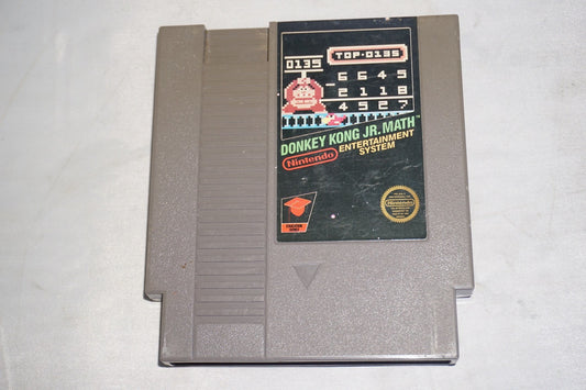 Donkey Kong Jr Math (Nintendo NES) Cart Only