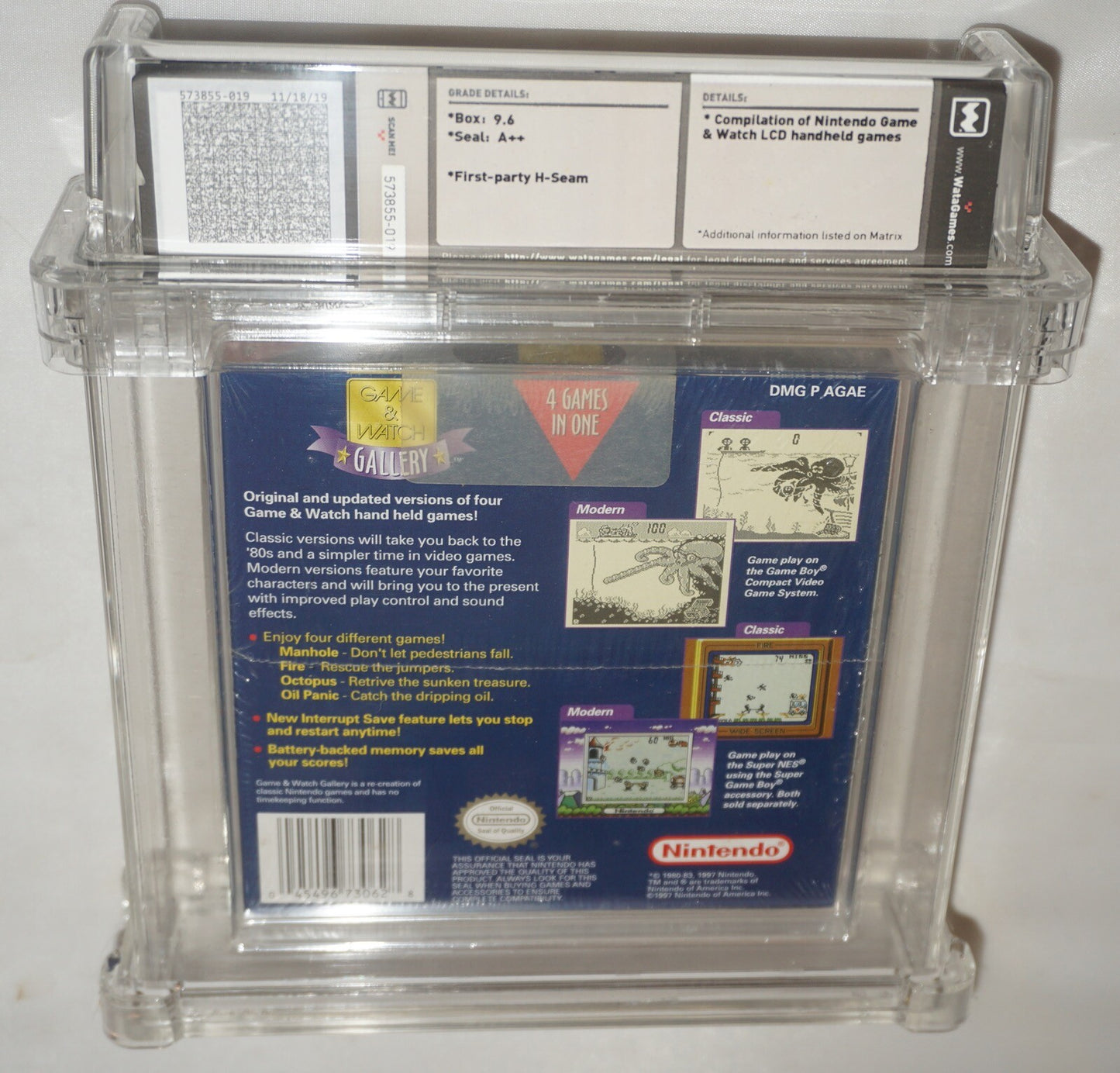 Game & Watch Gallery (Nintendo Gameboy Game Boy) NEW Sealed WATA 9.6 A++