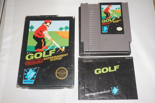 Golf HANGTAB (Nintendo NES) Complete in Box CIB #9