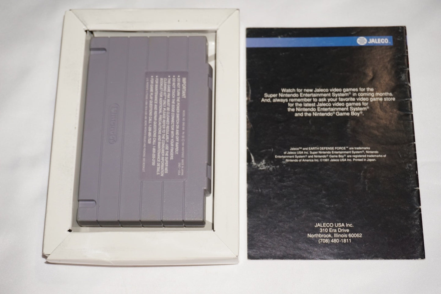 Earth Defense Force (Super Nintendo SNES) Complete in Box CIB