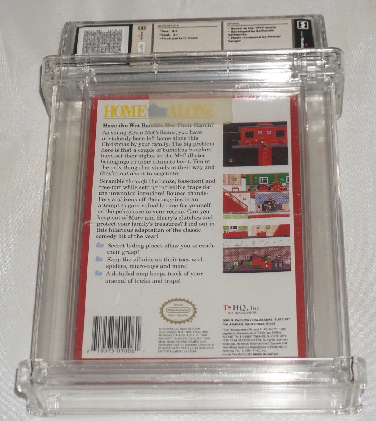Home Alone (Nintendo NES) NEW Sealed WATA 8.5 A+