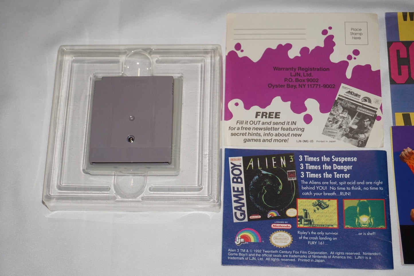 T2 Arcade Game Terminator 2 (Game Boy Gameboy) Complete in Box w/ Reg CIB