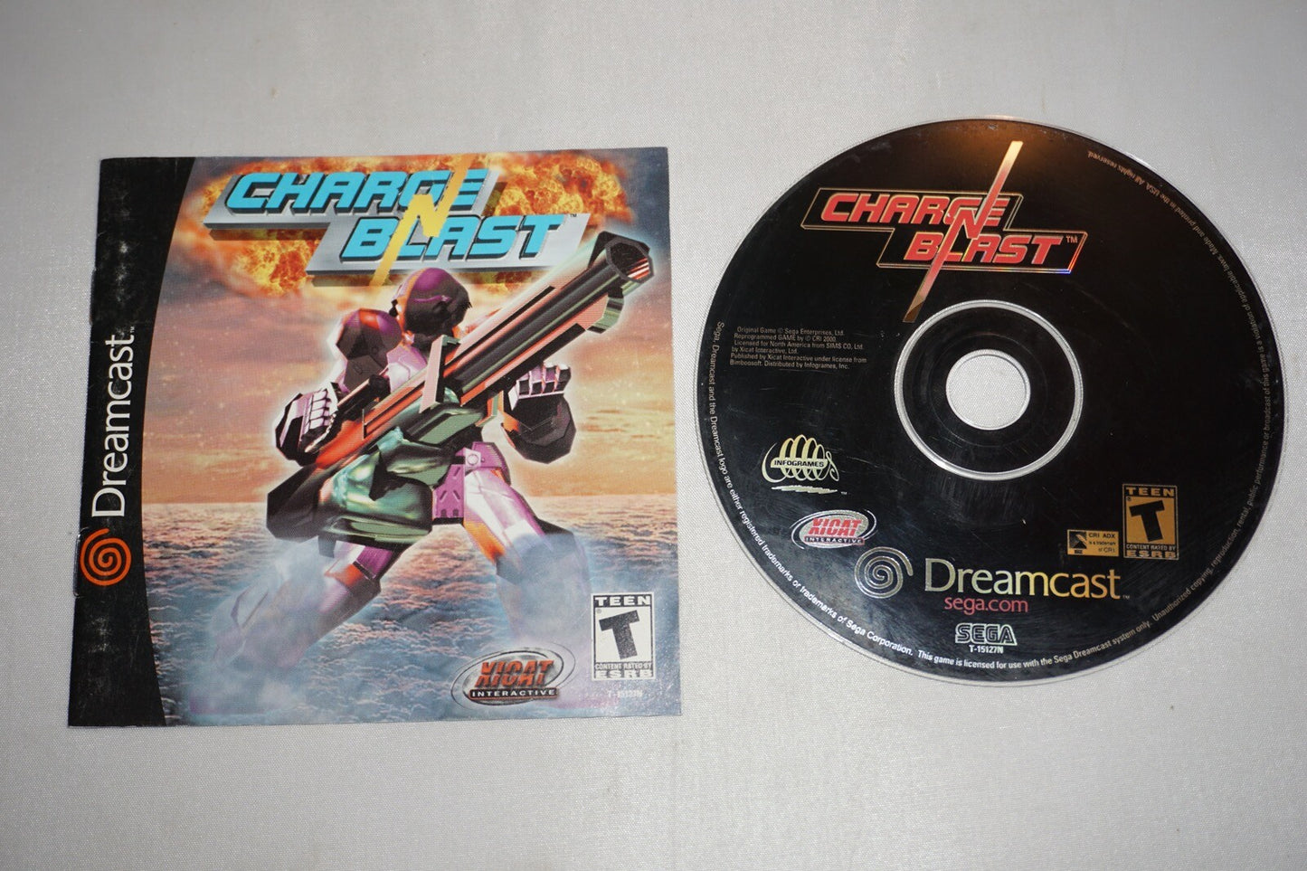Charge n Blast (Sega Dreamcast) with Manual Tested