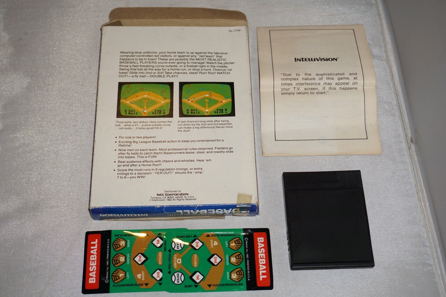 World Championship Baseball (Intellivision) Complete In Box CIB