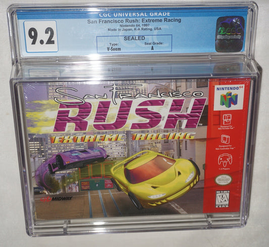 San Francisco Rush Extreme Racing (Nintendo 64 N64) CGC 9.2 A NEW Sealed
