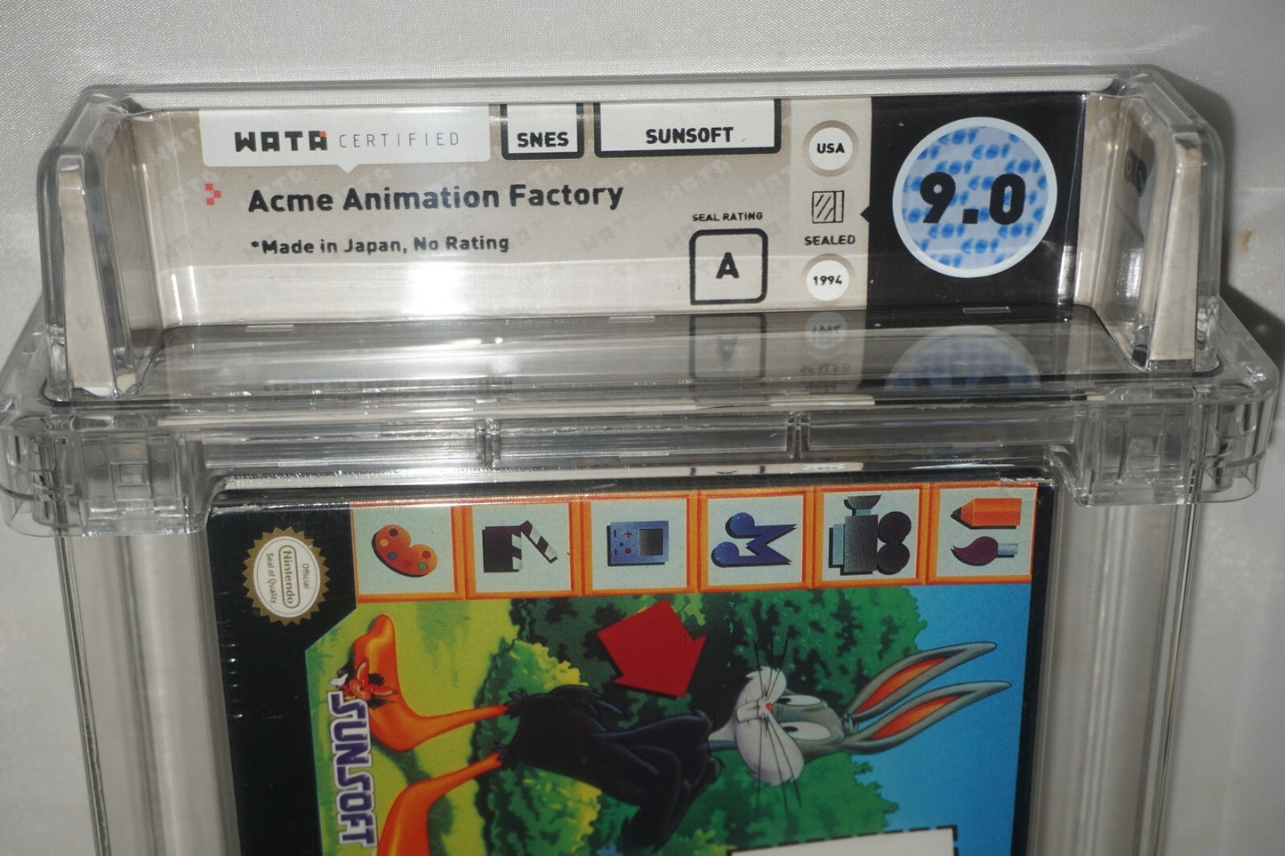 Acme Animation Factory MIJ (Super Nintendo SNES) NEW Sealed WATA 9.0 A
