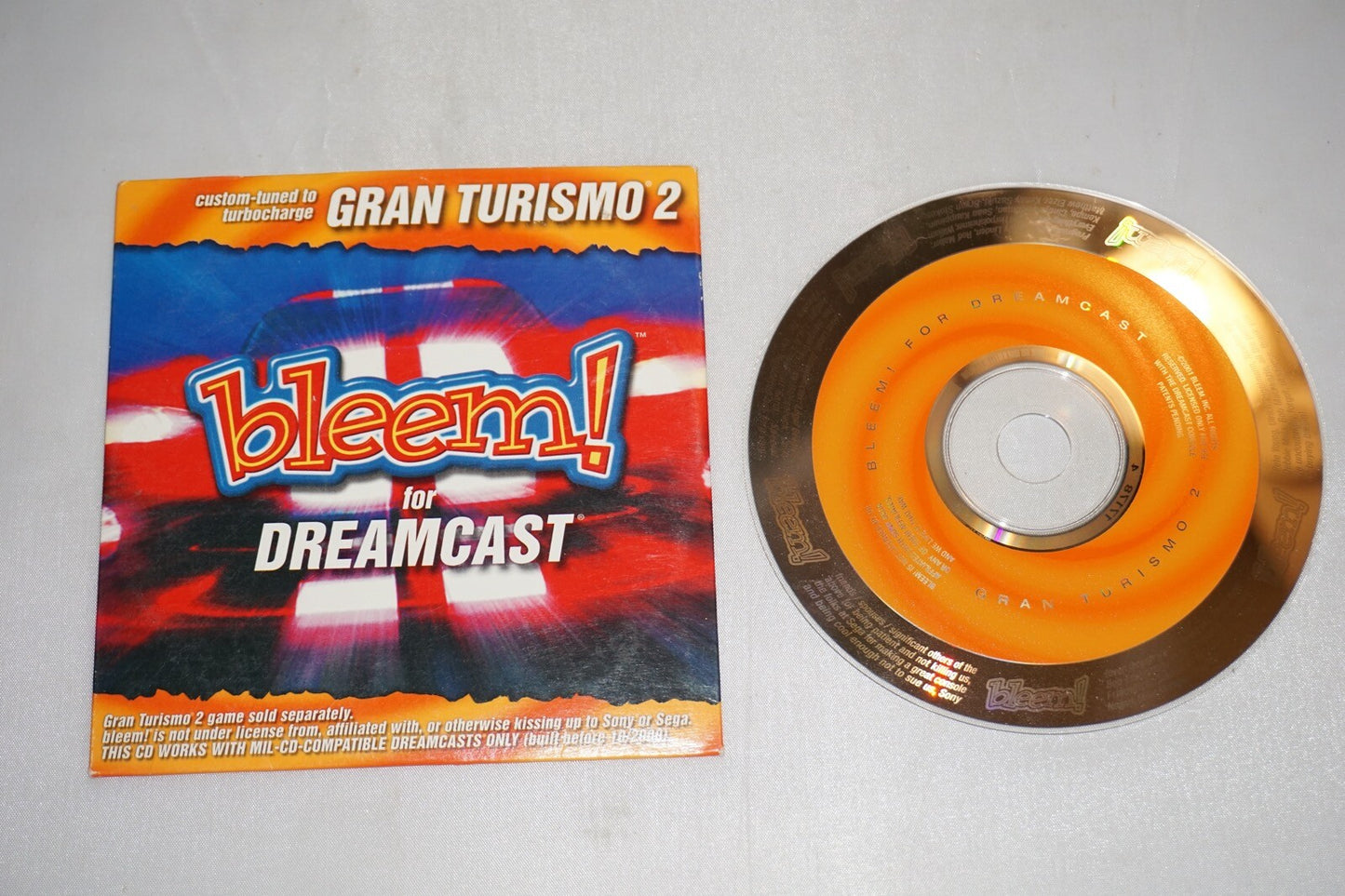 Bleem Gran Turismo 2 (Sega Dreamcast) with Manual