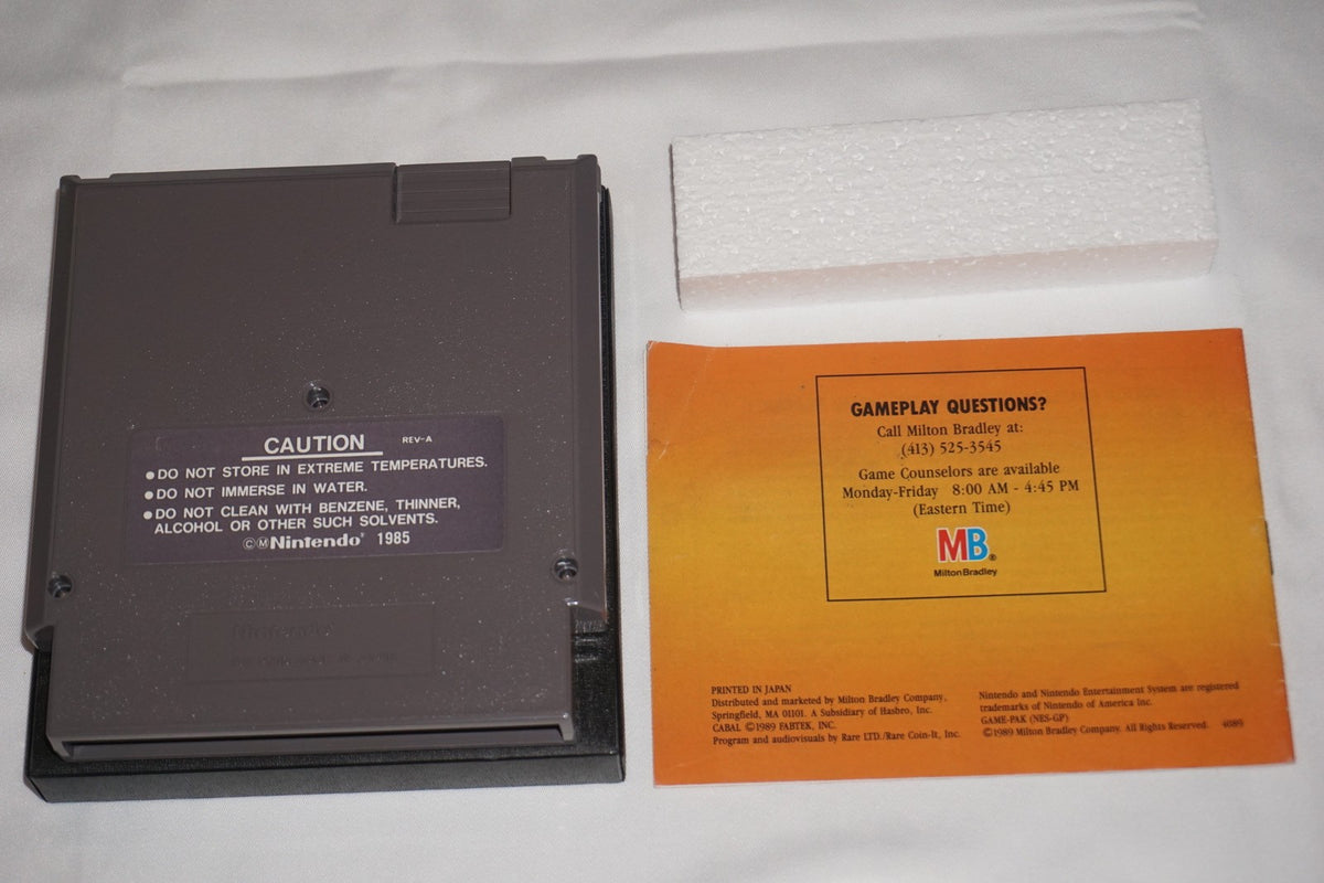 Cabal (Nintendo NES) Complete in Box CIB