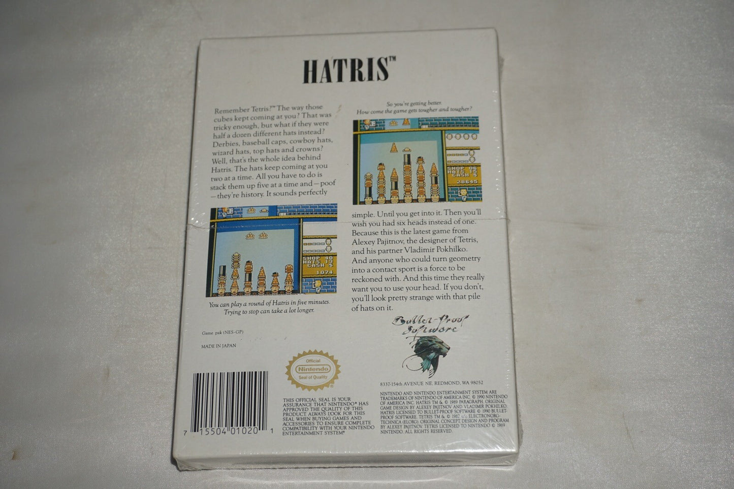 Hatris (Nintendo NES) NEW Factory Sealed