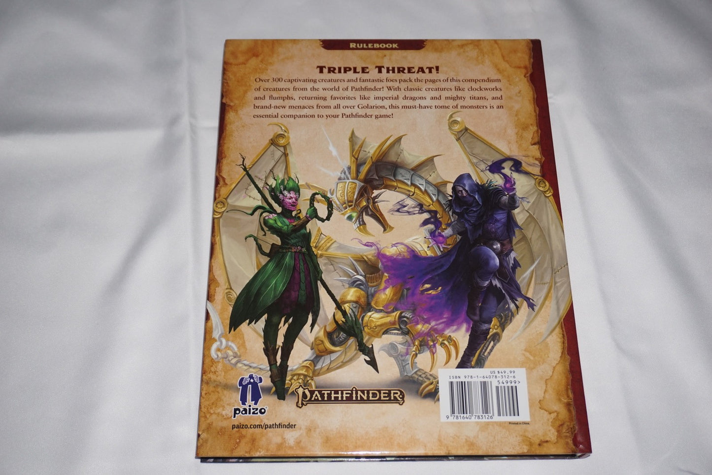 Bestiary 3 Second Edition Hardcover Book Pathfinder NEW
