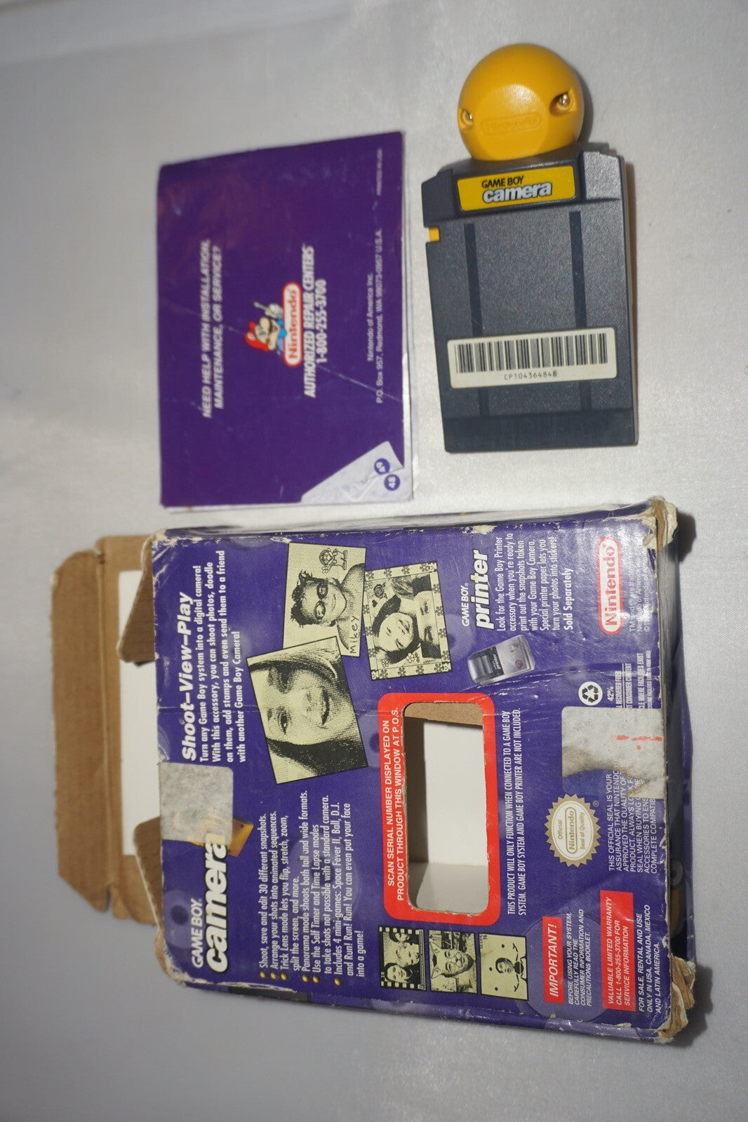 Yellow Camera (Nintendo Gameboy Game Boy) with Box Official