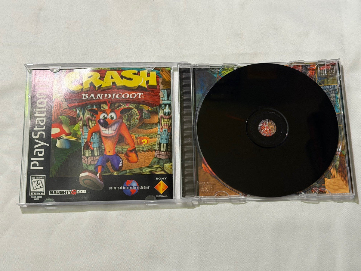 Crash Bandicoot 1 Original Black (Sony Playstation 1 ps1) Complete