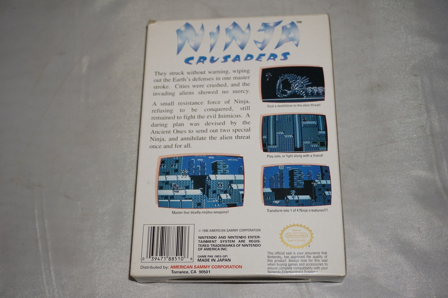 Ninja Crusaders (Nintendo NES) Complete in Box CIB