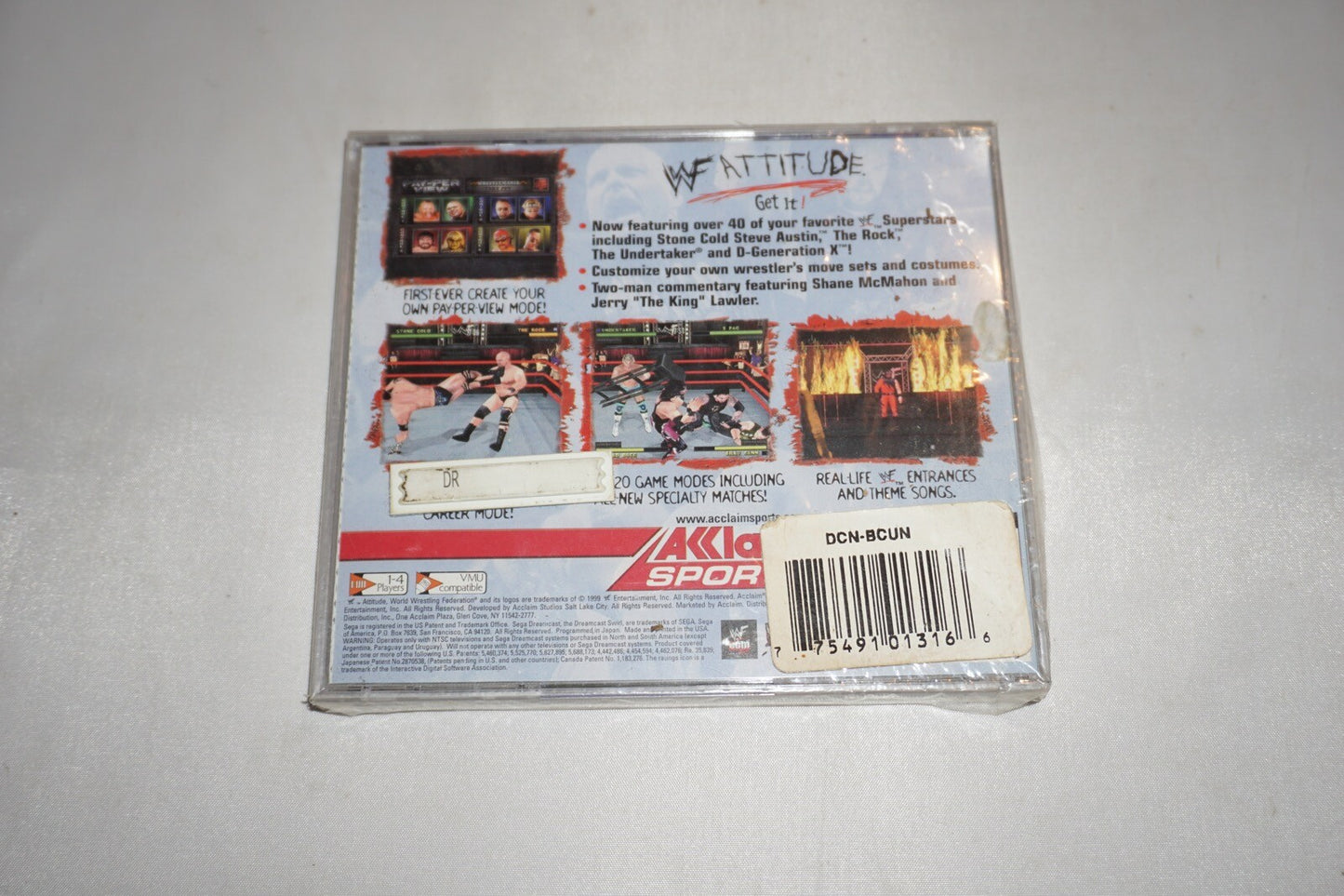 WWF Attitude WWE (Sega Dreamcast) NEW Factory Sealed