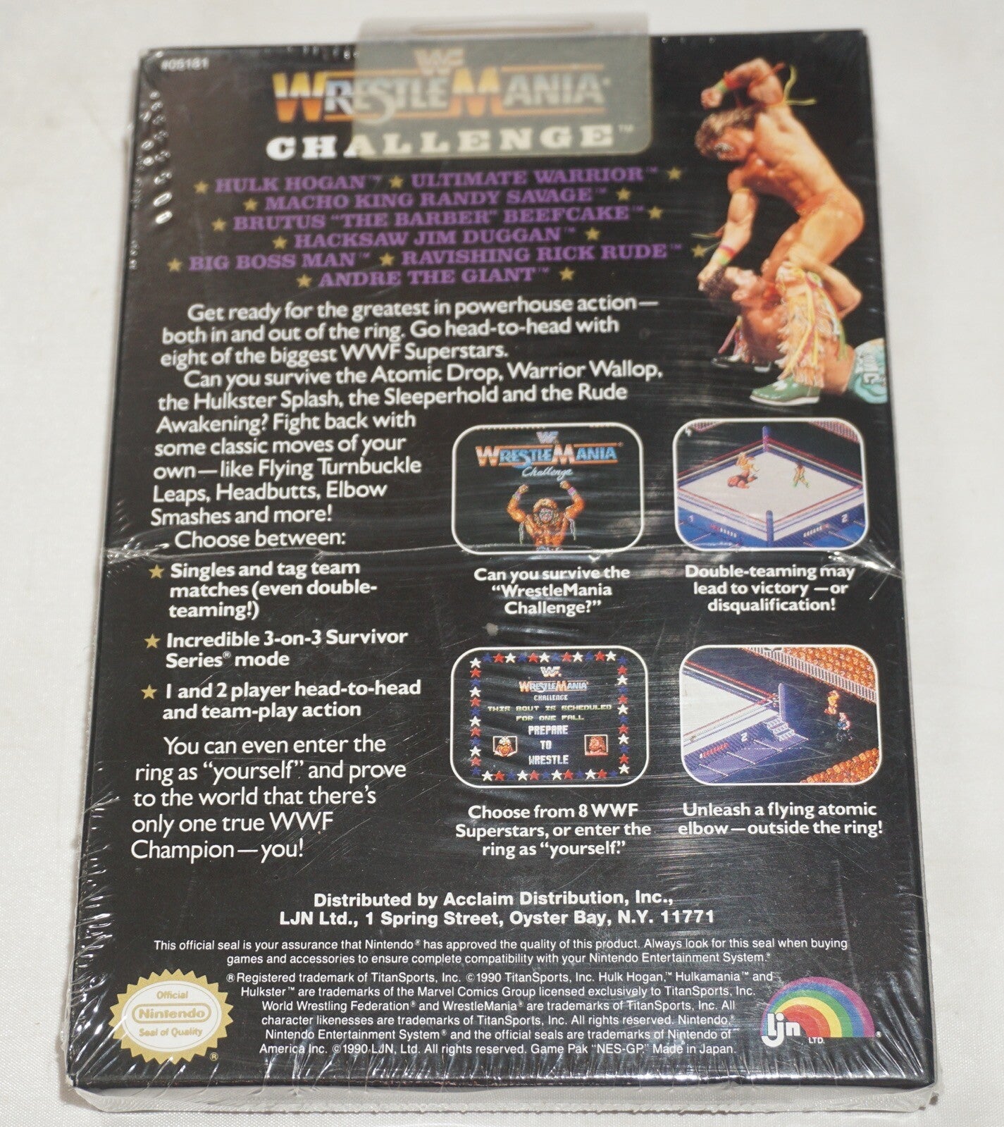 Wwf Wrestlemania Challenge WWE (Nintendo NES) NEW Factory Sealed