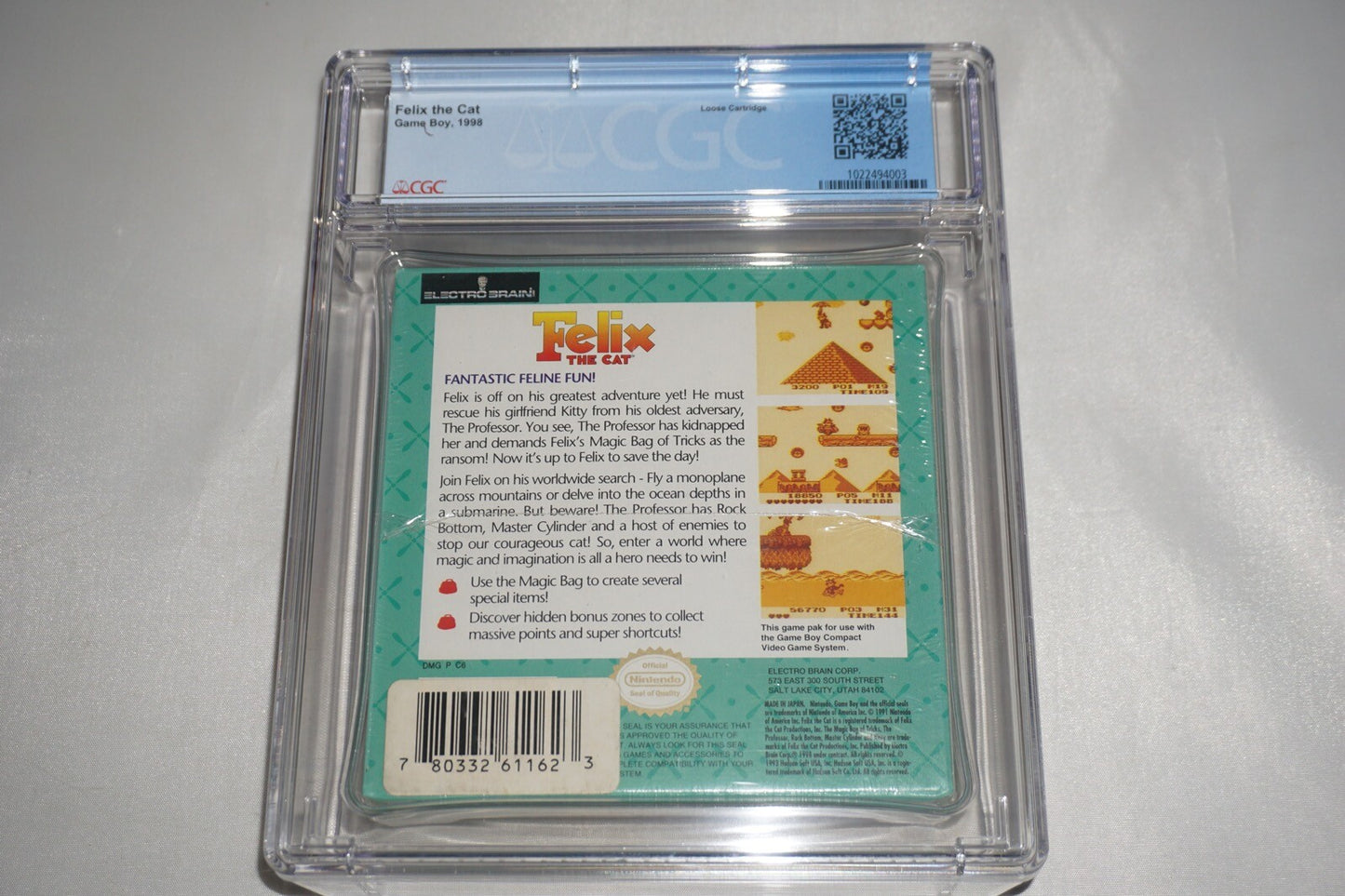 Felix the Cat (Nintendo Game Boy Gameboy) CGC 9.2 A+ NEW Sealed