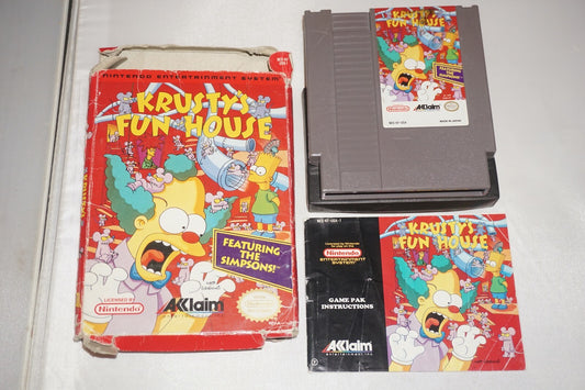 Krusty's Fun House (Nintendo NES) Complete in Box CIB